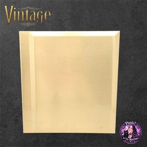 Melannco Vintage Photo Album‎ Gold Metal Navy MCM 11x10 Large Heavy Mid Century